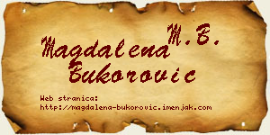 Magdalena Bukorović vizit kartica